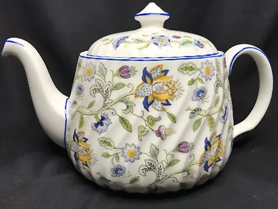 Buy Classic Minton China Haddon Hall Blue Tea Pot • 39.99£