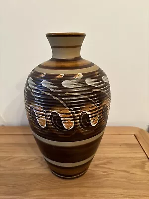 Buy Vintage 1970s Denby Studio Pottery Glyn Colledge Design Savannah 14” Vase VGC • 40£