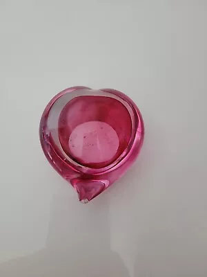 Buy Heart Shaped Heavy Glass Paperweight 7 X 7 Cms • 3.50£