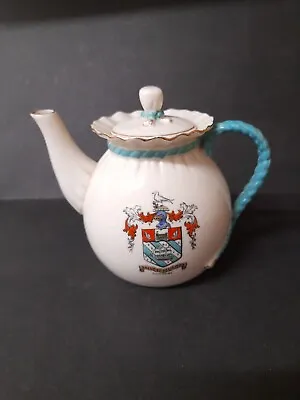 Buy Goss China Bagware Small Teapot With Torquay Crest • 25£