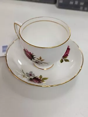 Buy Vintage Pretty Tea Rose & Dog Rose Duchess Bone China 1 Cup & Saucer • 10£