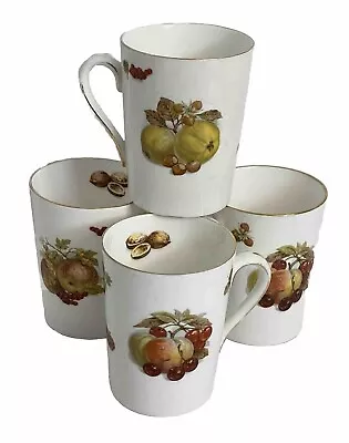 Buy Hammersley & Co Made In England Set Of 4 Bone China Fruit Design Mugs • 47.35£