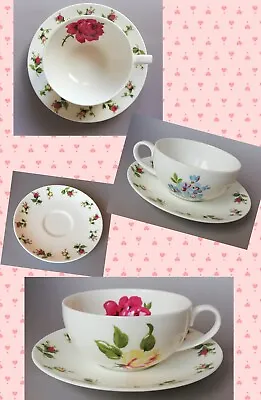 Buy LAURA ASHLEY🌹Roses Breakfast Cup & Saucer Flower/Floral: Hand Decorated: New  • 15.78£