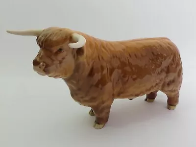 Buy Beswick Pottery Highland Cattle Cow  Figure No. 1740 • 66£