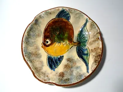 Buy Vintage Puigdemont Fish Ashtray / Dish, Spanish Studio Pottery, Diaz Costa • 14.95£