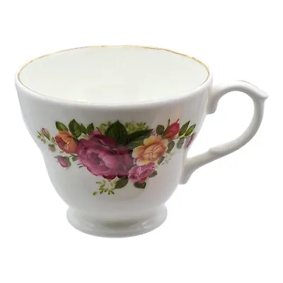 Buy Unknown Maker Beautiful Tea Cup Roses Pattern English Bone China Vintage VGC • 2.95£