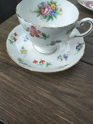 Buy Plant Tuscan China  Elegant Tea Cup And Saucer Set Vintage Made In England • 16.32£