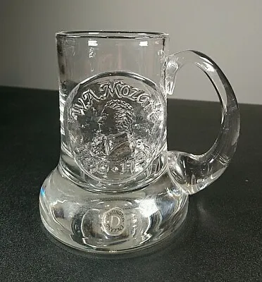 Buy Dartington Crystal Tankard Glass Beer Mug Mozart 1991 English 12cm Tall • 21.14£