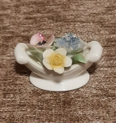 Buy Royal Doulton Bone China Bouquet Porcelain Footed Flower Bowl Made In England • 4.99£