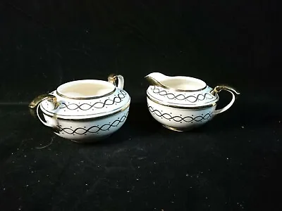 Buy Ellgreave Pottery Cream And Sugar Set 1940s Excellent Condition • 12.50£
