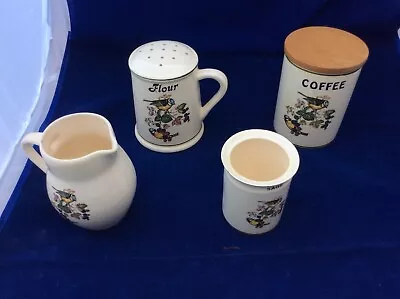 Buy Brixham Pottery Limited - Flour Sifter, Cream Jug, Sage Pot, Coffee Jar • 25£