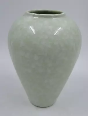 Buy Vintage Shelf Concept Pottery 8  Green Speckled Ceramic Vase • 9.99£