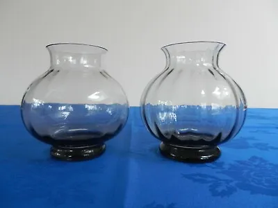 Buy Vintage Wedgewood Glass FJT5 Orson Vase In Midnight Optic X 2 • 19.99£