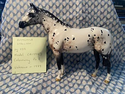 Buy Beswick Horse Appaloosa Stallion A1772 Colourway No 2 1989 Mint • 150£