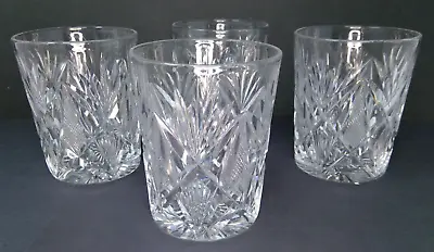 Buy Set Of 4 Antique Signed Libbey Cut Glass 3 5/8  Tumblers • 85.38£