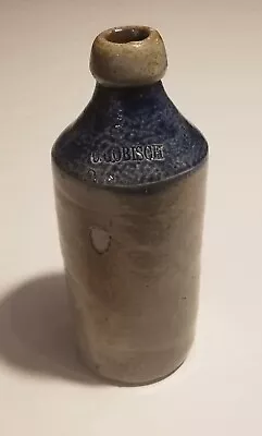 Buy Hard To Find Antique C. GOBISCH Stoneware Bottle Blue Slip Shoulder • 312.16£