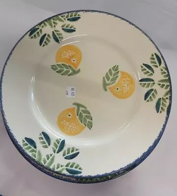 Buy NEW Studio Poole Pottery Dorset Fruits Dinner Plates Oranges 11 Inches • 24.99£