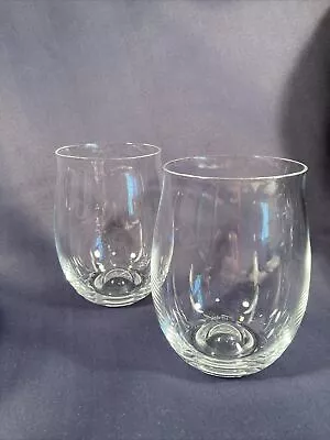 Buy Set Of 2 Tony Laithwaite Dartington Crystal Signature Series Wine Stemless Glass • 15.37£