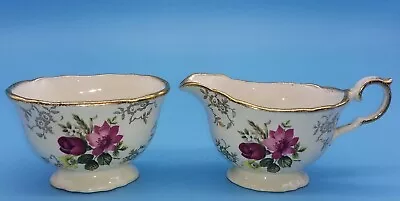 Buy Vintage James Kent Old Foley Milk Jug & Sugar Bowl Floral Rose Design China  • 5.50£