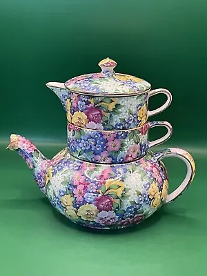Buy Royal Winton Julia Grimwades China Stacked Teapot For One Limited Edition 1995  • 288.10£