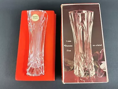 Buy Vintage Cristal D' Arques Small Vase Lead Crystal Chatelet Aus Echt Bleikristall • 9.95£