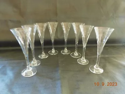 Buy Set Of 8 Orrefors Helena Clear Crystal Stemmed Champagne Flutes By Gunnar Cyren • 80.74£