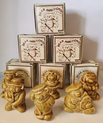 Buy Wade Bear Ambitions Figurines Set Of Six Boxed • 19.99£