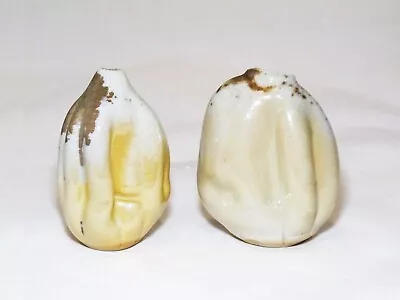 Buy Two Wood-Fired Stoneware Organic Form Vases By Graeme Wilkie, Australian Pottery • 148.91£