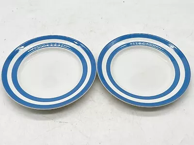 Buy Vintage Tg Green Blue Ring Two Side / Bread Roll Plates Cornish Pottery • 22.99£