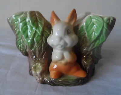 Buy Eastgate Fauna Vintage Ceramic Rabbit & Tree Figurine Posy Vase • 9.99£
