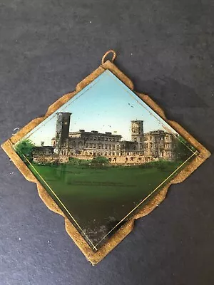 Buy Edwardian Glass Coloured Picture Of Osborne House Isle Of Wight • 6.24£