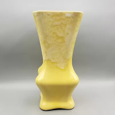 Buy Vintage Brush McCoy #506 Vase USA Yellow Mottled Glaze 10.75  Tall Pottery MCM • 22.77£
