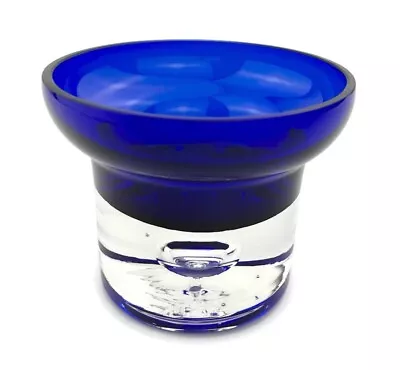 Buy Block Stockholm Crystal Cobalt Blue Candle Holder Bubble Votive 3.25  SUPERIOR • 28.39£