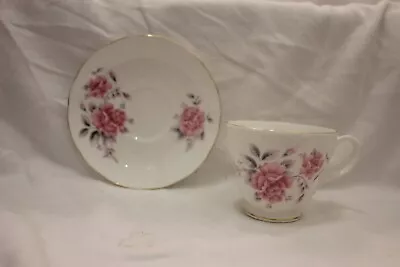 Buy 10564* Vintage Duchess Bone China Tea  Cup Saucer   Pink Roses Excellent • 8£