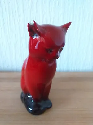 Buy Royal Doulton Flambe Cat / Sitting (1) • 1.99£