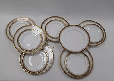 Buy Paragon Athena Dinner/ Side Plate Set 13 Pcs White/ Gold Fine Bone China Used • 6.99£