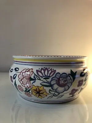 Buy POOLE  Bowl Floral Pattern & Plain Pink Inside • 8£