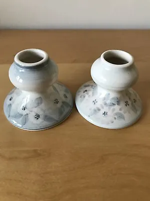 Buy JERSEY POTTERY  Pair Of Hand Painted CANDLE HOLDERS • 10.95£