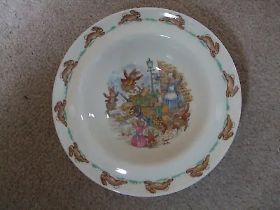 Buy Vintage Royal Doulton Bunnykins Painting Scene Bowl  English Fine Bone China • 9.99£