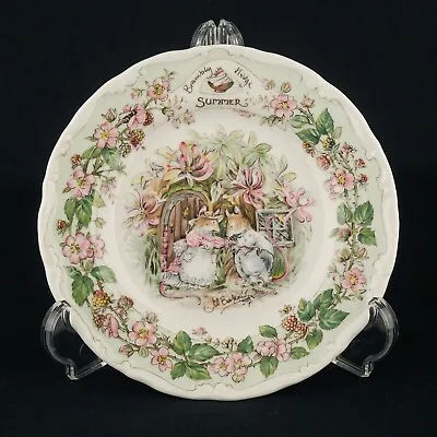 Buy Royal Doulton Brambly Hedge Afternoon Tea Plate ' Summer '  6  1st Quality 1983 • 14£