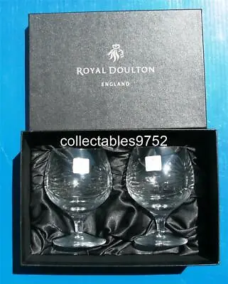 Buy Royal Doulton KESWICK BRANDY 350ml Fine Lead Crystal Glasses RARE NEW In Box • 50.03£