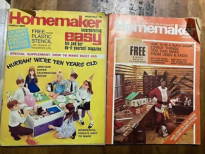 Buy Vintage Homemaker Magazines March 1969 And December 1972 • 1.99£