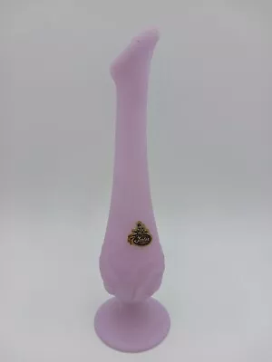 Buy Vintage Fenton Lilac Pinky/purple Satin Glass Swung Bud Vase 9.5  • 46.12£