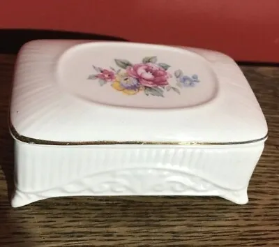 Buy LORD NELSON POTTERY SMALL TRINKET PILL BOX OR SOAP DISH, FLORAL  APPROX  8 X 5cm • 5.99£