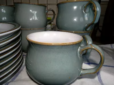 Buy Denby Regency Green Tea Coffee Mug / Cup X7 And Saucer X7 Plus Matching Jug • 24£