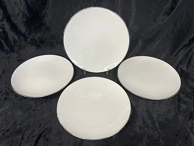 Buy Noritake Ivory China Japan 7555 WHITE KNIGHT 8 1/4  Salad Plates - Set Of 4 • 22.76£