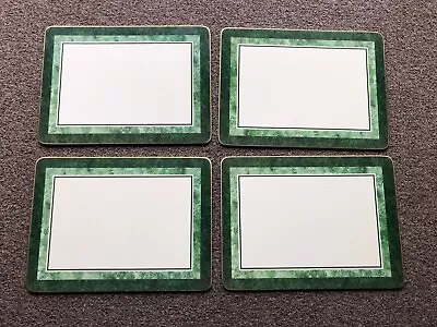 Buy BHS Country Vine Ivy 4 X Place Mats Green With Gold Edging Very Good Condition • 20£