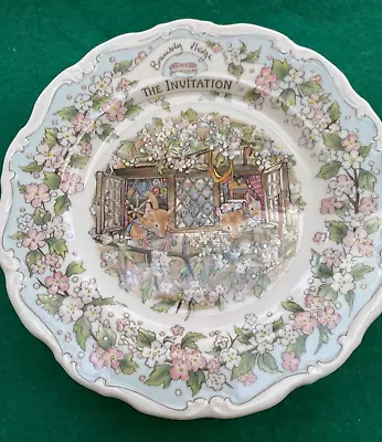 Buy Royal Doulton Brambly Hedge  The Invitation  Plate 8.25  Wide • 25£