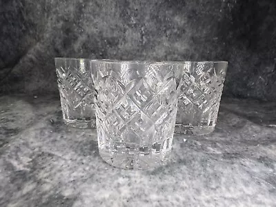 Buy Set Of 4 Stuart Crystal Glass Whiskey Brandy Tumblers Glasses Signed Stamped  • 24.99£