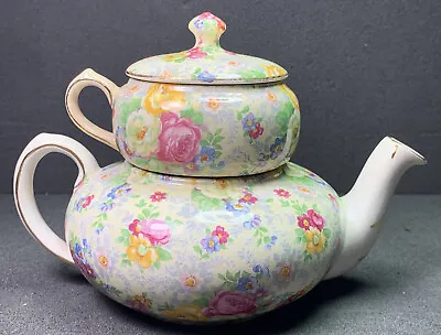 Buy LORD NELSON WARE Chintz Teapot “Rose Time” BCM Made In England, Vintage! HTF! • 33.19£